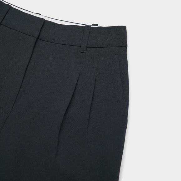 Aritzia The Effortless Pant, High-Waisted Wide Leg Crepe Trousers in Blue, sz 0 - Picture 9 of 16